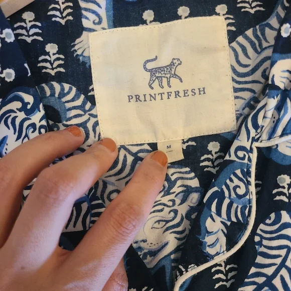 PRINTFRESH Tiger Queen Long PJ Set Size M - Picture 9 of 13